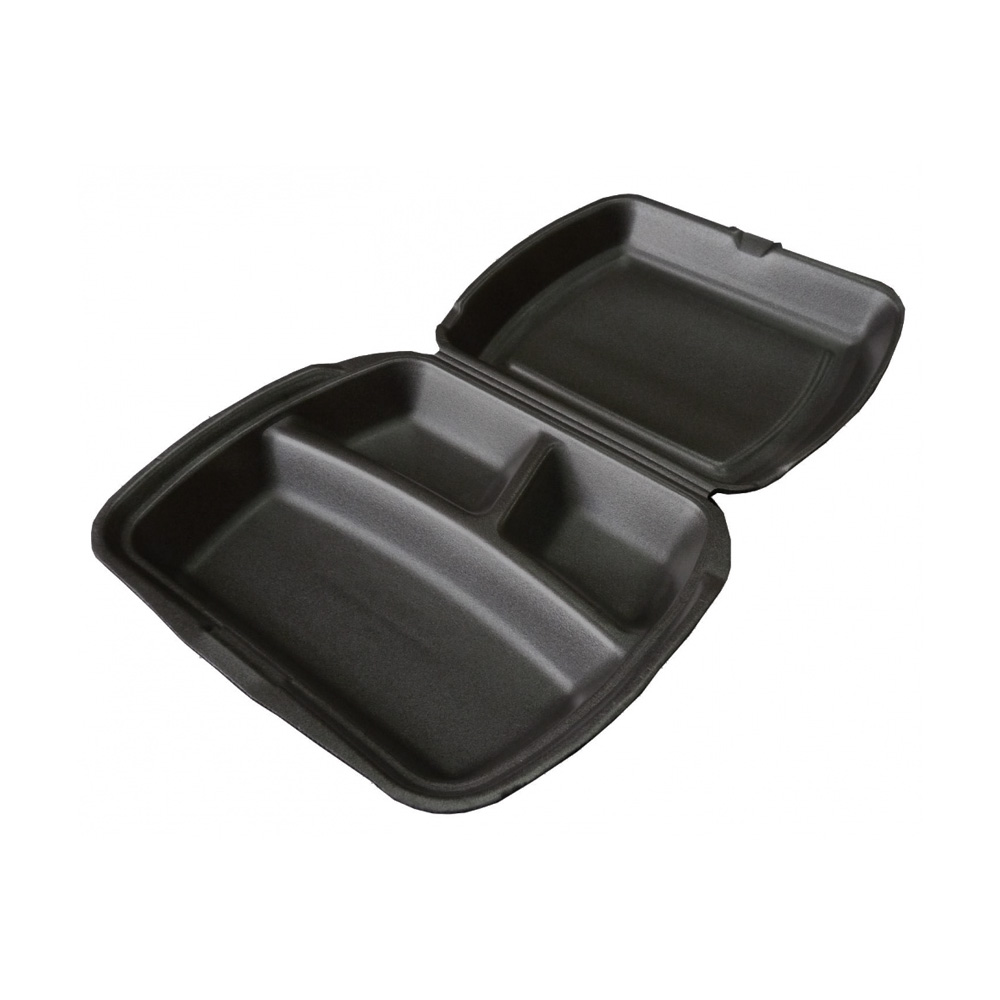 Ланч-бокс 3-секции 247х206х70 черный