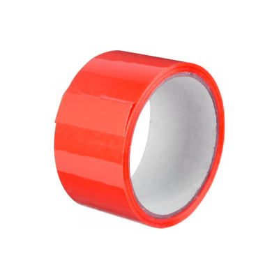 Клейкая лента цветная 48х66 45 мкм  красная