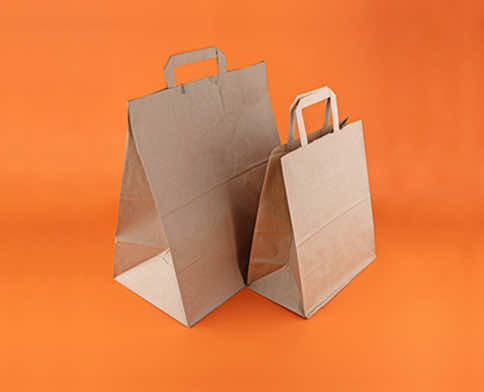 Пакеты с прямоугольным дном с ручками