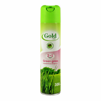 Освежитель воздуха Gold Wind  зеленая трава 300мл