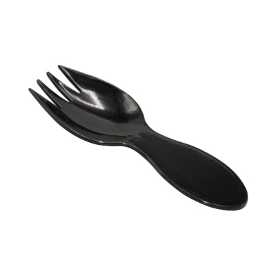 Вилка-ложка-80-мм-черная-ПС-Протэк
