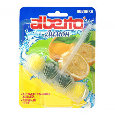 Средство для очищения унитаза Alberto Flush лаймлимон в блоке 55г