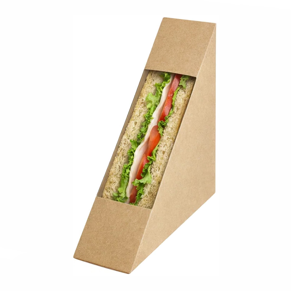 Упаковка для сэндвича 125х125х40 крафт с окном ECO SANDWICH 40 DoECO НЕ ЗАКАЗЫВАТЬ