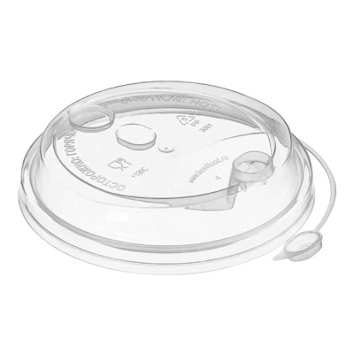 Крышка-для-стакана-d-90-мм-прозрачная-с-клапаном-с-питейником-ПП-ВЗЛП