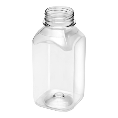 Бутылка-ПЭТ-0,3л-квадратная-прозрачная-d-38мм-без-крышки