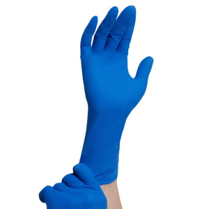 Перчатки латексные особопрочные (50шт) "ХL "синие