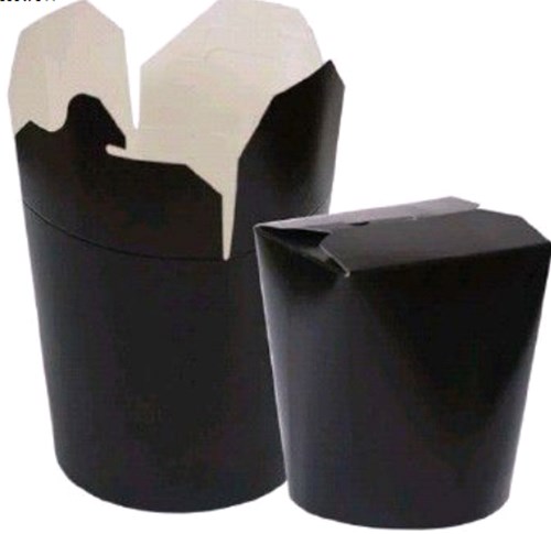 Контейнер бумажный 450мл WOK черный А